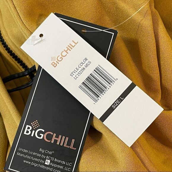 NWT Mustard Yellow Toggle Hooded Coat | Medium | Fall Winter Jacket w/ Pockets L - Picture 8 of 14